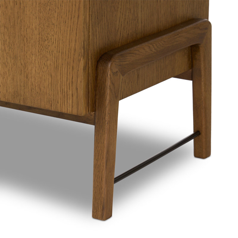 Rosedale Media Console, Amber Oak Veneer