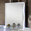 Ensemble de meuble-lavabo blanc avec tiroir et miroir