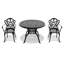 Mobilier de patio en fonte d'aluminium - et design élégant 3, coussins confortables