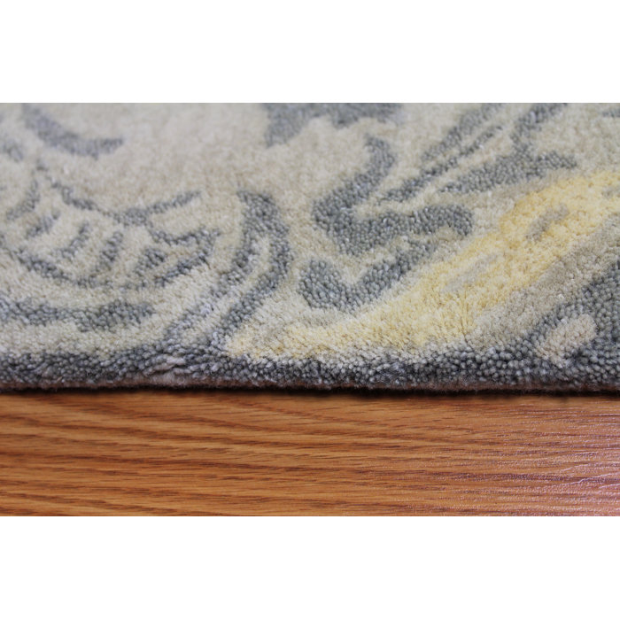 Astoria Grand Soraya Wool Floral Rug | Wayfair