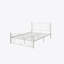 Lit double en métal de haute qualité avec construction robuste, conception moderne et rangement sous le lit pour une expérience de sommeil confortable et durable
