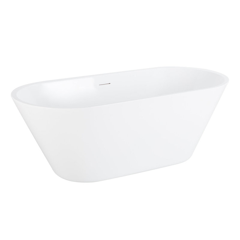 70" Danae Acrylic Freestanding Tub, White