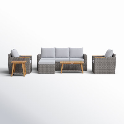 Genesis 6 Piece Sectional Seating Group with Cushions