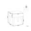 Osage 35cm Wide Square Solid Colour Standard Ottoman