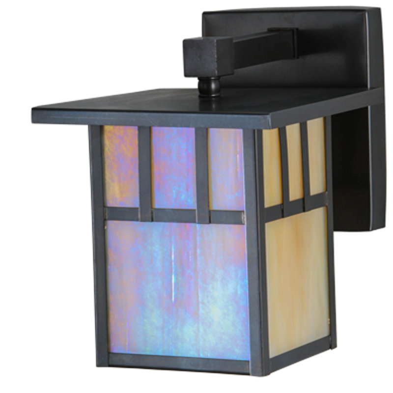 1 - Light Outdoor Wall Lantern, 9" H x 7" W x 9" D