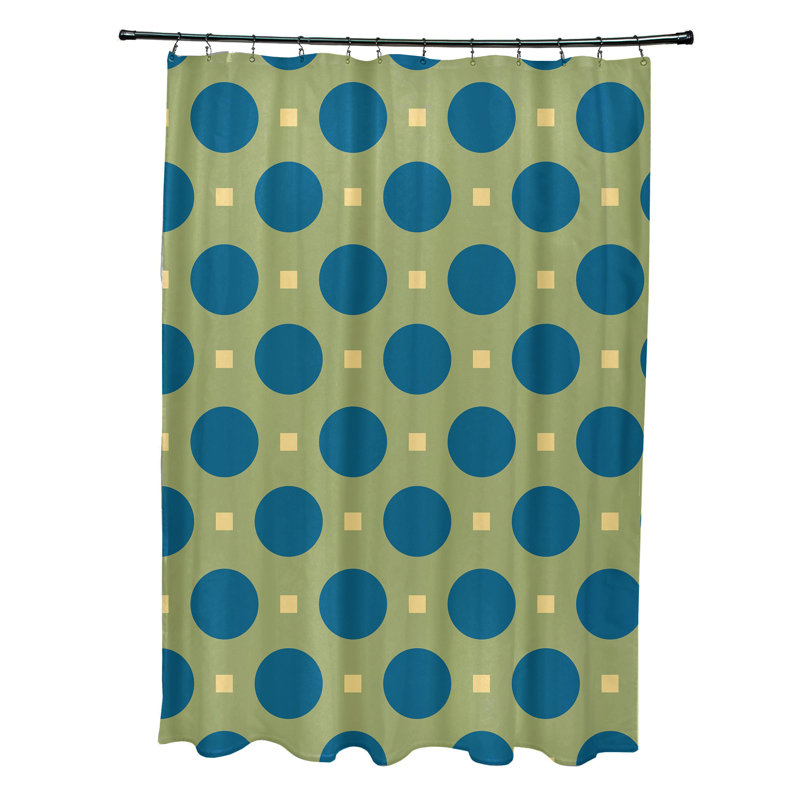 Rideau de douche Geartsje, Vert / Sarcelle