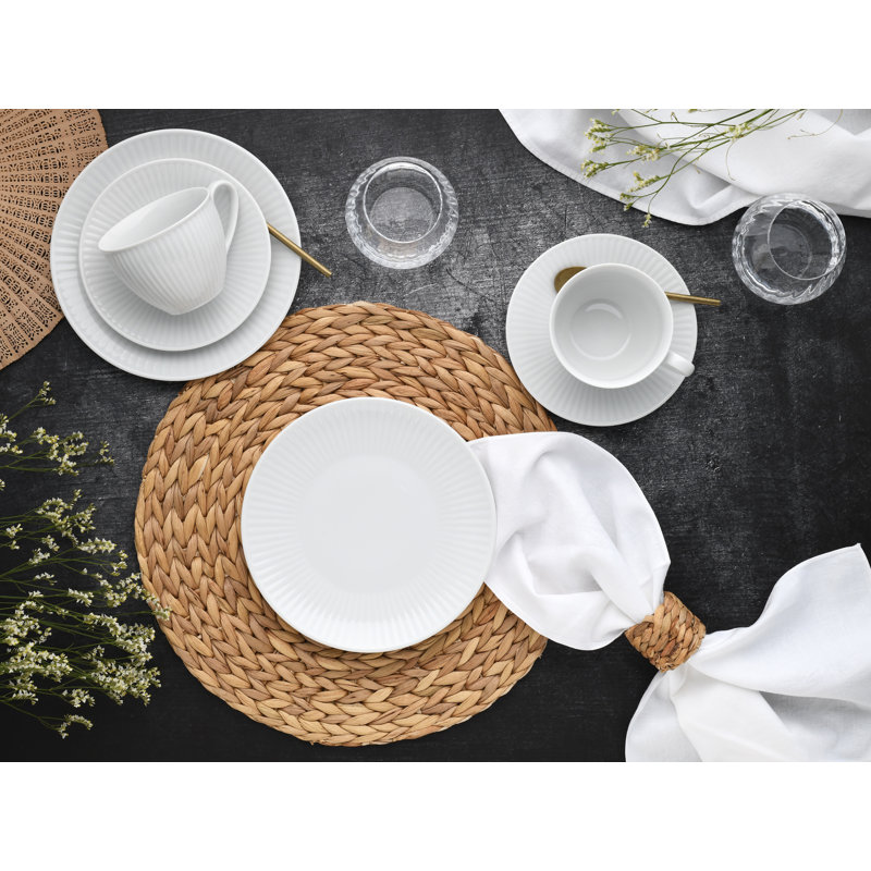 Valencia Piece Porcelain Dinnerware Set - Service for 6