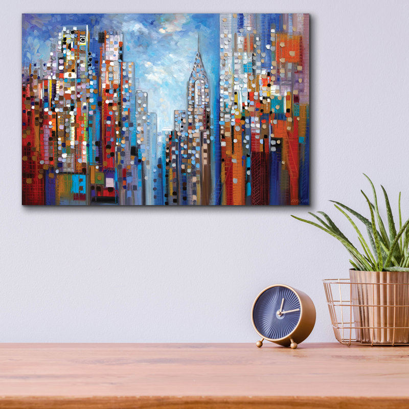 Manhattan par Ekaterina Ermilkina - impression sans cadre, H 12 po x l 16 po x P 0,13 po