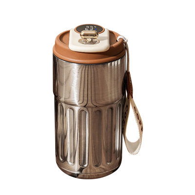 Bouteille d'eau chaude tasse de voyage tasse à café Bouteille d'eau chaude et froide Tasse de boisson Affichage à DEL intelligent Tasse de café de voyage portable