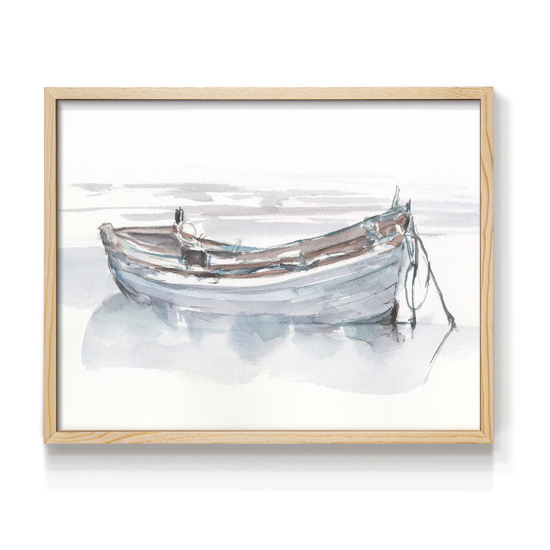 «Rolling Fog I» - Impression encadrée - Restickable, Naturel, H 16 po x l 20 po