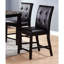 Chaises contemporaines à hauteur de comptoir brun, dossier à manger de 2 sièges modernes,
