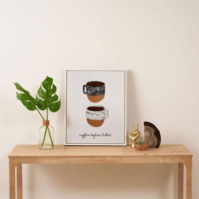 «Coffee Before Talkie» par Orara Studio par Orara Studio, impression sur toile