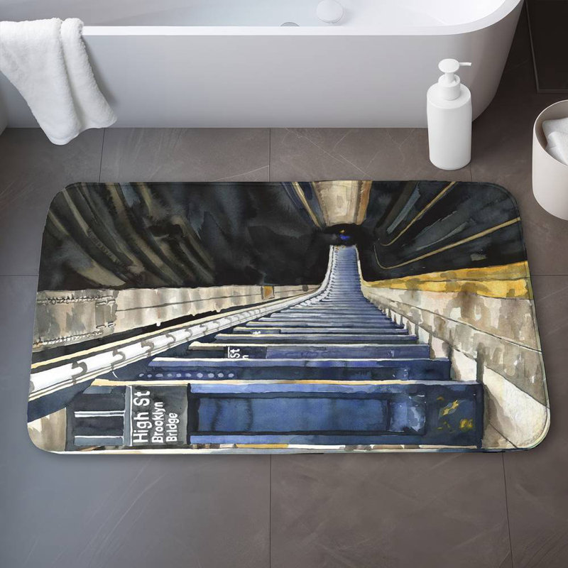 Aleki Microfiber Non-Slip Bath Mat