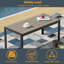 Ensemble de canapé de patio en rotin 6 pièces PE, ensemble de conversation pour meubles d'extérieur toutes saisons avec table basse et coussins amovibles, canapé modulaire robuste pour terrasse avec jardin et terrasse-1499236549