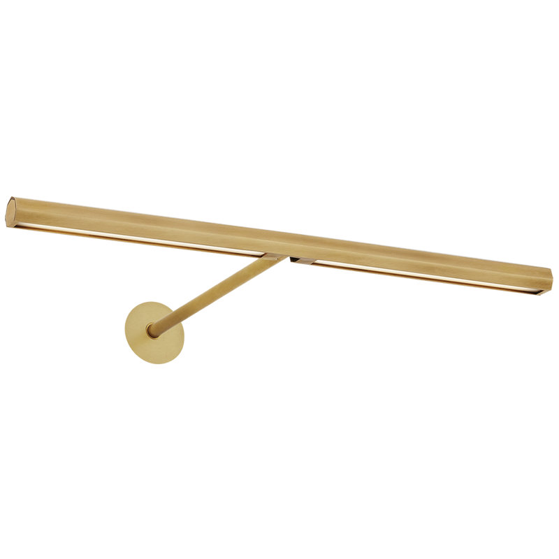Plural Dimmable LED Wall Mounted Picture Light, Natural Brass