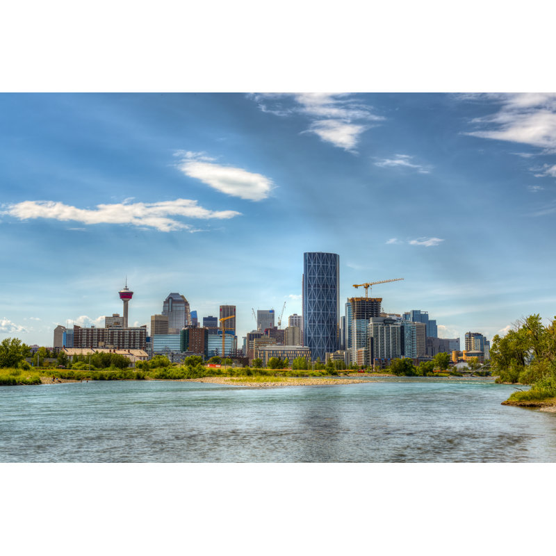 Calgary, Alberta - photographie sur toile tendue, H 20 po x l 30 po