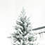 Pin artificiel 9 pi, 616 branches, installation facile, ornement des Fêtes, décoration de Noël floquée réaliste à assembler, centre de table