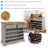Daejohn 34.5" H Solid Pine 28-Bottle Wine Rack Table Cabinet with 2 Drawers