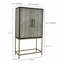 Armoire, art déco, motif chagrin, pieds en laiton