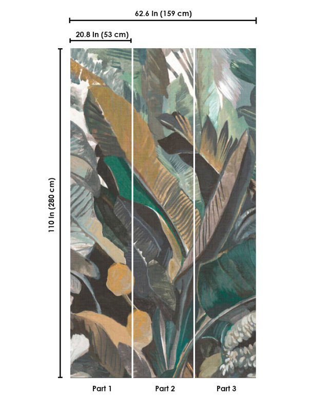 Papier peint floral Ameika