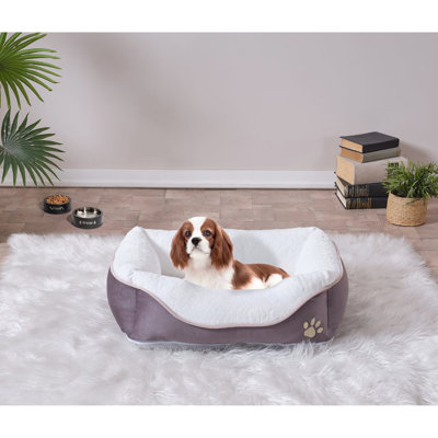 Lit confortable en mousse pour chats, anthracite, 17 po x 23 po, grande résistance statique 17 po x 23 po, surface facile à nettoyer