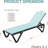 Patio Chaise Lounge Outdoor Aluminum Polypropylene Chair With Adjustable Backrest For Poolside, Beach, Yard, And Balcony (2 Chairs)-1023440507