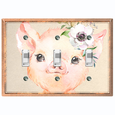 Adorable plaque murale à 3 branches