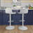 Alabama Swivel Upholstered Adjustable Height Counter Stool with Metal Frame-811059251