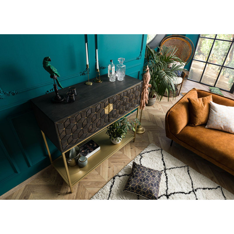122cm Mini Bar, Gray oiled