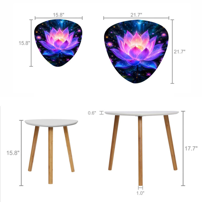 Ensemble de 2 tables basses gigognes Triangle