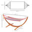 Clemons Cotton Hammock with Stand