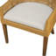 Chaise de salle à manger Kira avec coussin blanc