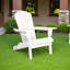 Ensemble de 2 chaises Adirondack en bois de pruche massif - Demi-chaises d'extérieur pliables pré-assemblées pour le jardin, la pelouse et la cour-768413263