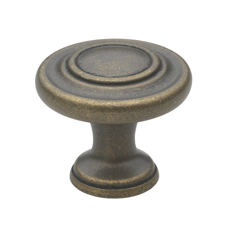 Mushroom Knob Multipack, Antique Brass