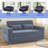 61" Convertible Pull-Out Sleeper Sofa Bed – Modern Loveseat With Adjustable Backrest & Built-In Storage-1402820182