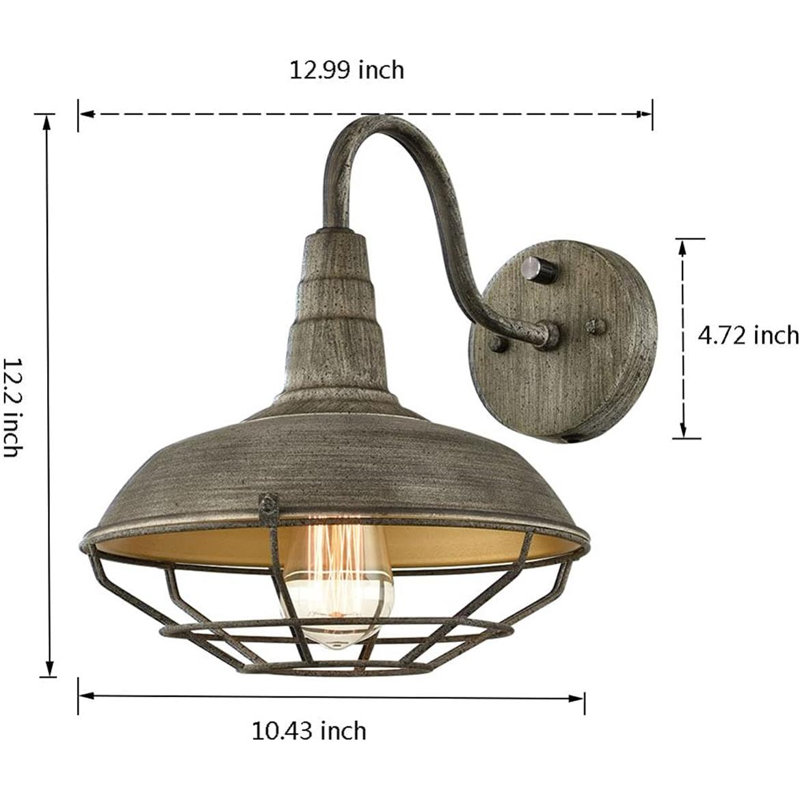 Applique murale avec cordon d'alimentation et interrupteur, luminaires rétro à col de cygne pour table de chevet