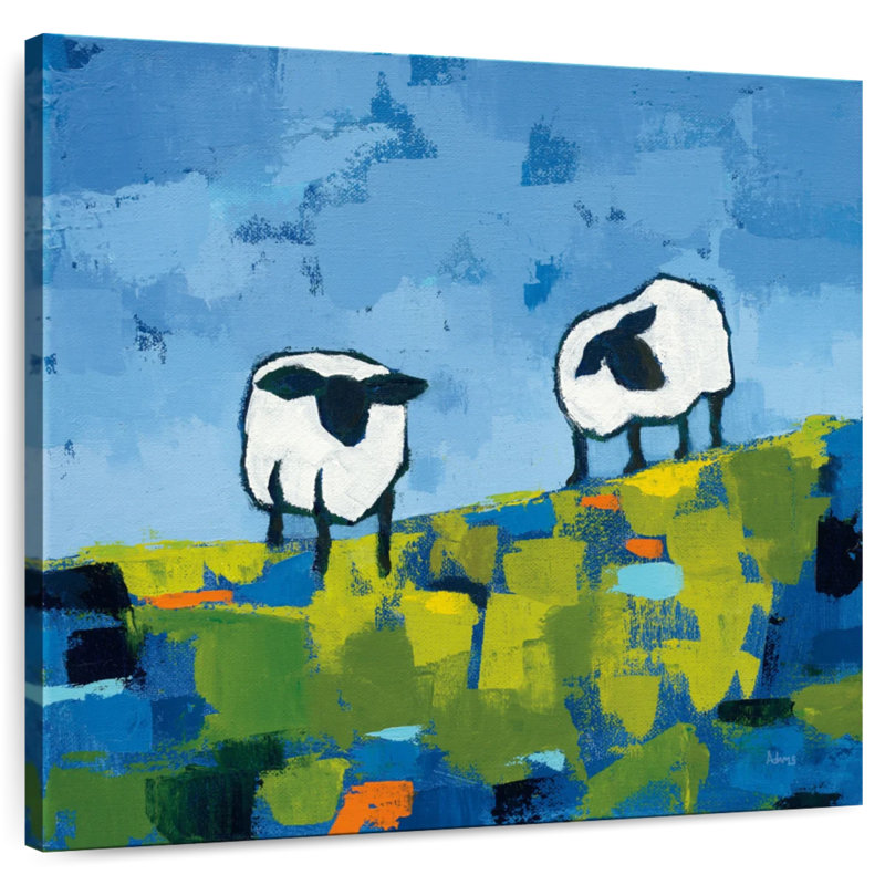 Crowle Two Sheep, 24" H x 24" W