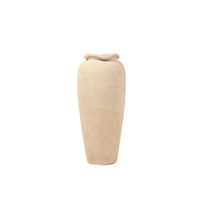 CERAMIC VASE 28X28 CM, Brown, Overall Height- 60cm