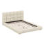 Lit moderne à profil bas avec support de lattes robuste, pas de sommier tapissier, lit moelleux de luxe pour la chambre à coucher-130830846-130830848