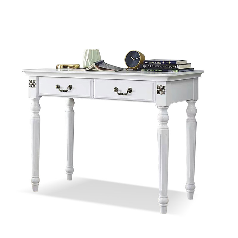 Bureau d'écriture avec tiroirs, H 29,92 po x l 47,24 po x P 19,69 po