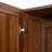 High Wardrobe And Kitchen Cabinet With 2 Doors And 3 Partitions To Separate 4 Storage Spaces