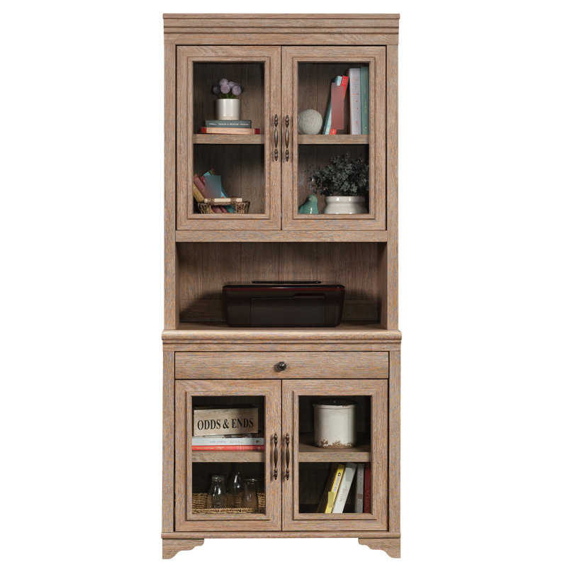 Bureau, finition brune, style, bois d'ingénierie, tablette réglable derrière - verre trempé, système de gestion des câbles, profondeur de produit de 32,42 po, largeur de 17,56 po, hauteur de 41,71 po avec
