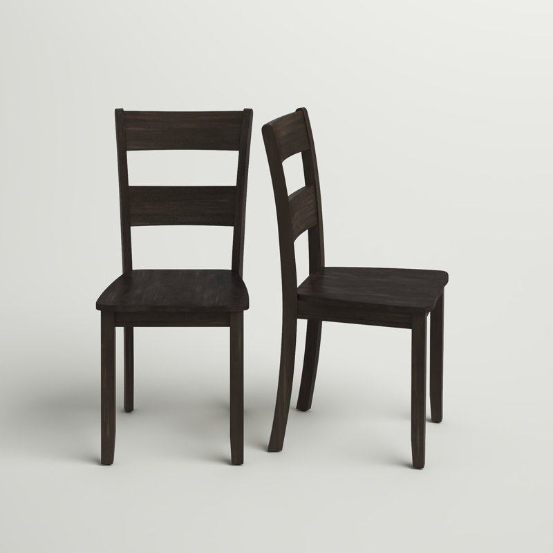 Haldeman 18'' H Acacia Solid Wood Side Chair