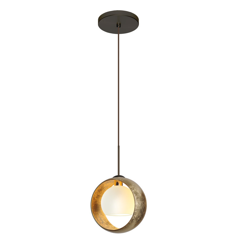 Speidel 1 - Light Single Pendant, Brushed Bronze, Gold Foil, LED