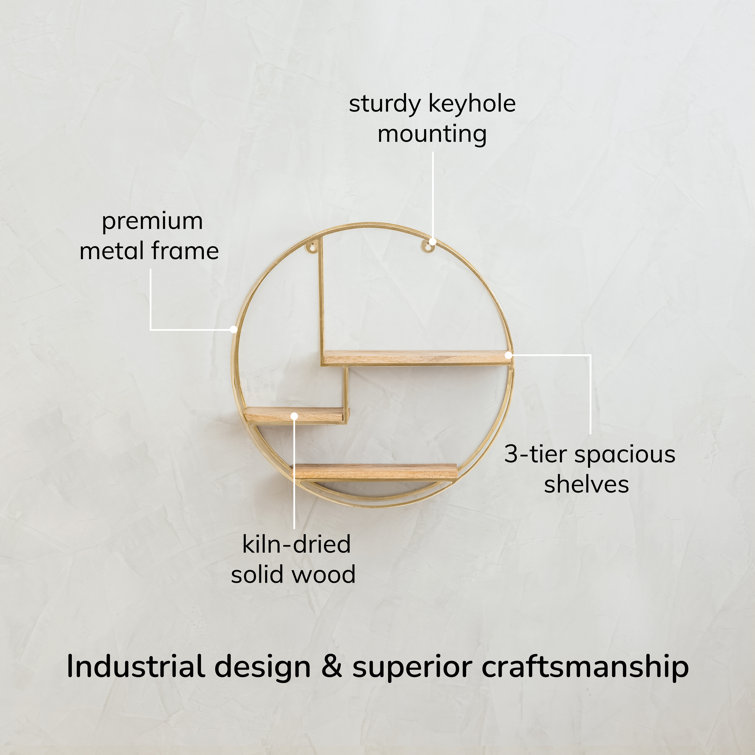 Aberdeen 3 Piece Circle Accent Shelf