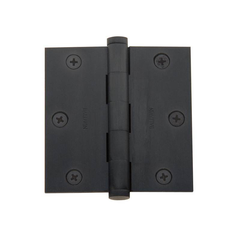 3.5" H x 3.5" W Butt Bearing Single Door Hinge, No, Oil Rubbed Bronze