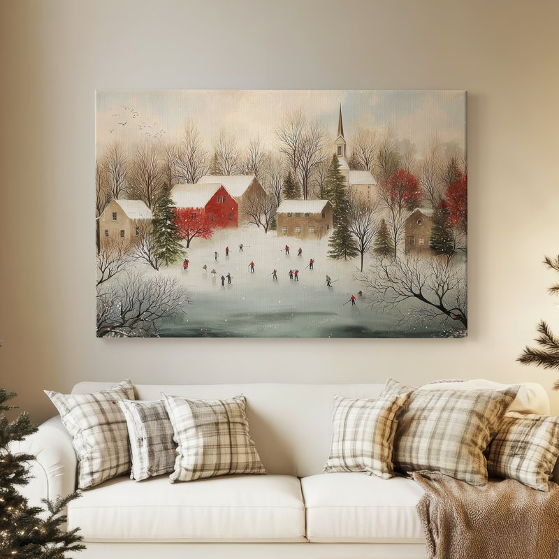 Sugar Carols at Dawn - Toile tendue avec châssis de qualité supérieure, H 12 po x l 8 po