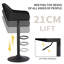 Velvet Height Adjustable Swivel Upholstered Bar Stools-1428684772