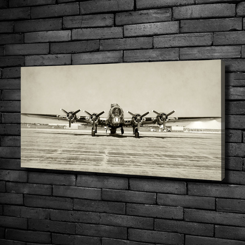 An Old Bomber - Wrapped Canvas Print