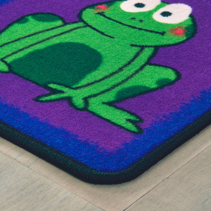 Tapis touffeté multicolore à motif de places assises pour enfants